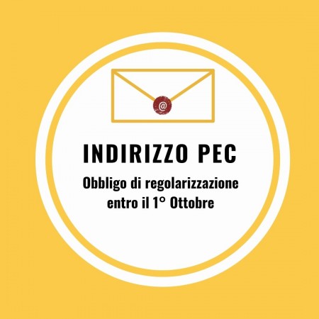 Indirizzo PEC – Obbligo di regolarizzazione entro il 1° ottobre 2020