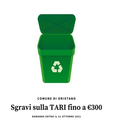 Oristano sgravio sulla TARI 2021