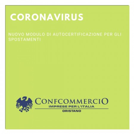 Nuovo modulo autocertificazione spostamenti