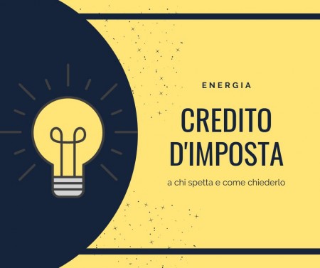 Credito d’imposta su costi energia