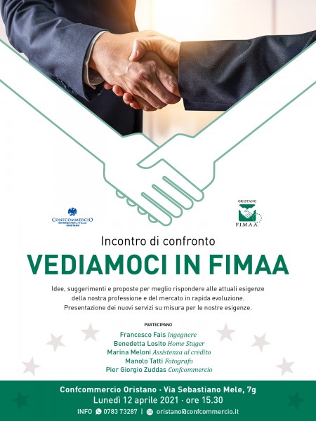 Vediamoci in FIMAA – lunedì 12 Aprile ore 15.30