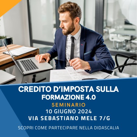 CREDITO D’IMPOSTA SULLA FORMAZIONE 4.0