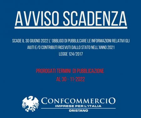 AVVISO PUBBLICAZIONE CONTRIBUTI RICEVUTI
