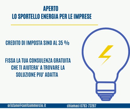 RIAPRE LO SPORTELLO ENERGIA