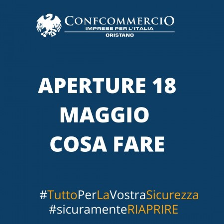 Aperture dal 18 maggio