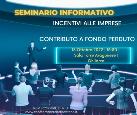 SEMINARIO INFORMATIVO – 18 OTTOBRE 15:30