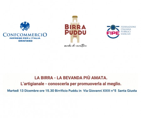 Evento “La birra, la bevanda più amata. L’artigianale – conoscerla per promuovere al meglio”.