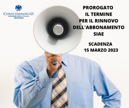 PROROGA TERMINI PAGAMENTO SIAE
