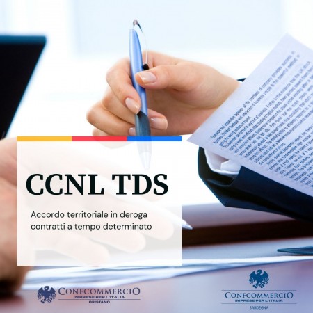 Accordo territoriale in deroga contratti a tempo determinato dal 24.11.21 e fino al 31.12.2022