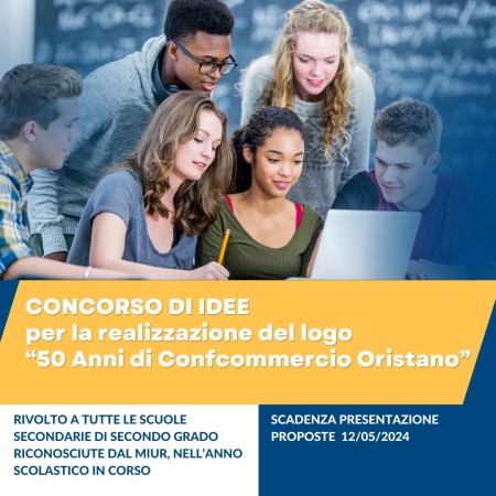 Concorso di idee per la realizzazione del Logo “50 Anni di Confcommercio Oristano”