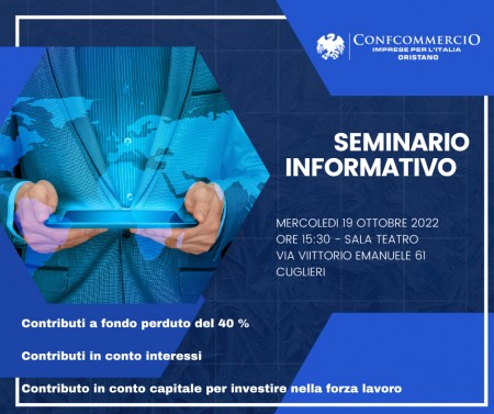 SEMINARIO INFORMATIVO – 19 OTTOBRE 2022