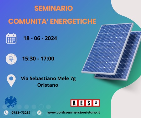 SEMINARIO SULLE COMUNITA’ ENERGETICHE
