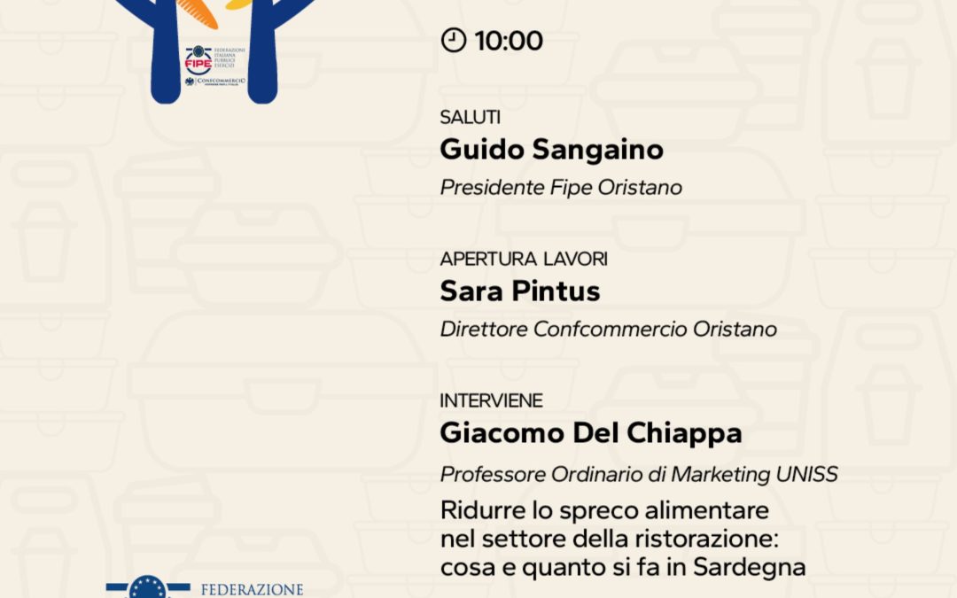 “Love Food, No Waste” – Seminario conclusivo a Oristano il 3 giugno