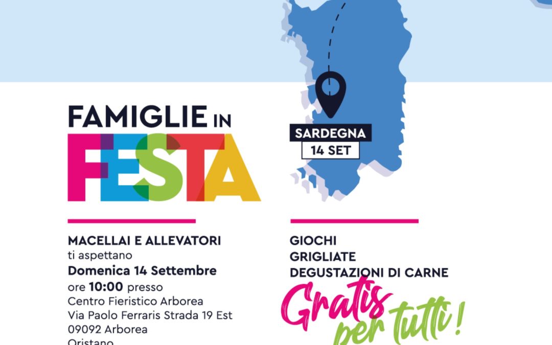 Federcarni e Confcommercio Sardegna presentano “Famiglie in Festa”